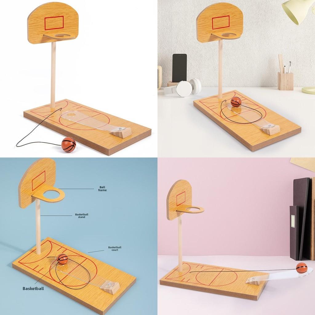 Basketball Throw Wooden Toy For Kids With Interactive Play Skills Development
