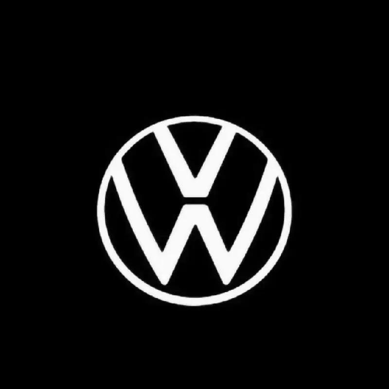

For VOLKSWAGEN VW HD 2PCs car logo door projection welcome light for VW Mk5 MK6 MK7 Passat B6 B7 B8 B9 C6 C7 C8 Tiguan Touareg Style36