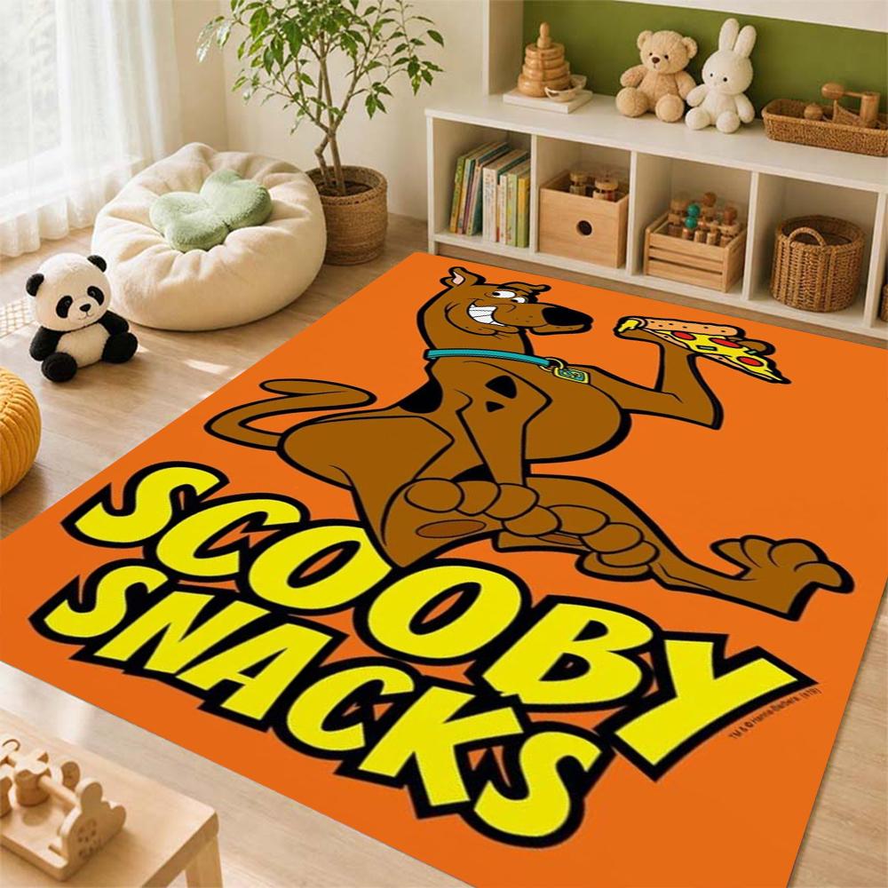 Scoobydoo Spooky Mystery Adventure Indoor Rug Nonslip Easyclean Carpet For Entryway Hallway Balcony Home Party Decor New Year Gift