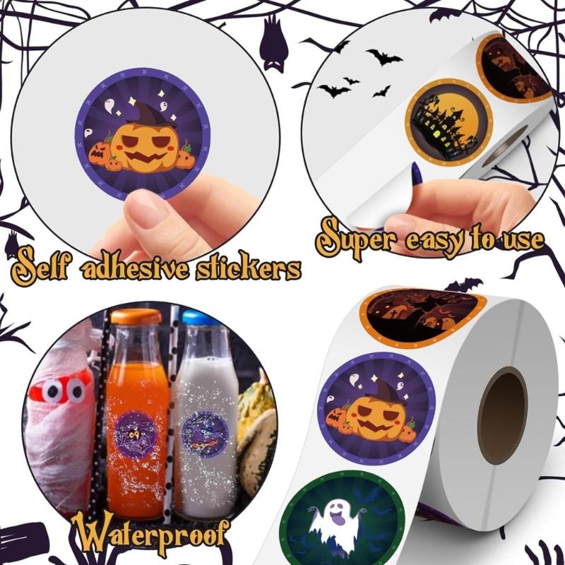 Pumpkin Sticker Reward Sticker Gift Sticker Decorative Label Sticker Halloween Sticker Scrapbook Sticker for Kids