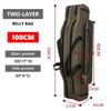 Fishing Gear Bag  Green Waterproof and Wear-resistant Multifunctional Shoulder Bag  Dual Shoulder Carry System