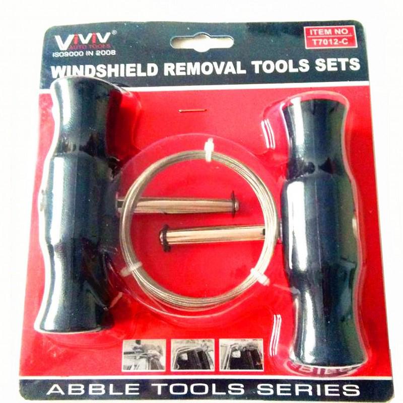 Car Windshield Removal & Installation Wire Saw Tool - Steel Wire Puller & Knife