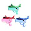Foam Bombs Dinosaur Airplane Launcher Toy Set Soft Foam Glider Plane with Catapult Mechanism Lightweight Outdoor Flying Toy for Kids Birthday Gifts
