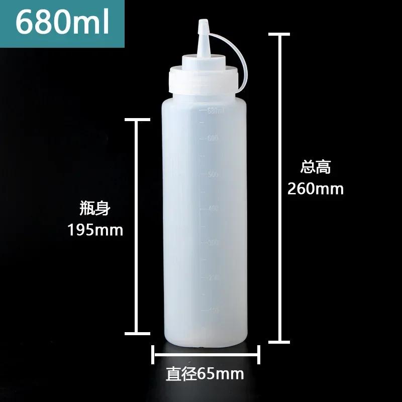 Squeeze Sauce Bottle Condiment Bottles Dispenser Squeeze Ketchup BBQ Sauces Olive Oil Bottle Dispenser Home Kitchen Supplies