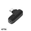 2Pcs DC Female to Type-C Male Adapter PD 100W, Lenovo Square Input to USB C Charging Converter for Laptop