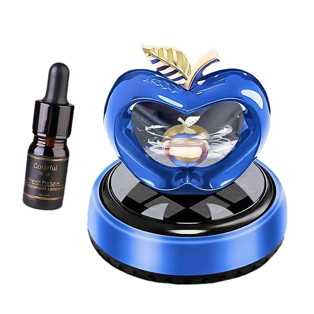 Heart Car Interior Solar Fragrances Ornament with flower Fragrances Solar Powered Car Scent Diffuser for Dashboard Use