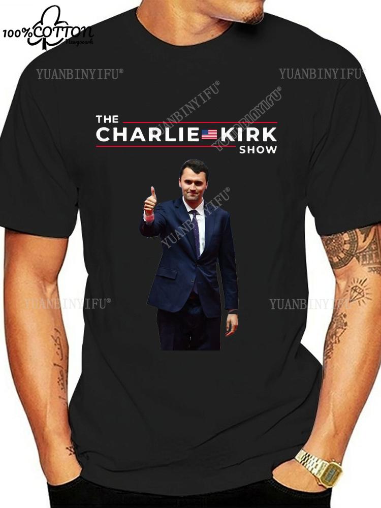 New Arrival FREEDOM Charlie Kirk Printed T-shirt Loose 100%Cotton Leisure Unisex Shirt  Hot Product S-6XL