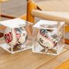 Tubbi Autographed Ball Set of for Home Run and Acrylic Collectible Cases for Displaying Commemorative Baseballs and Home Run Fits Hard Baseballs