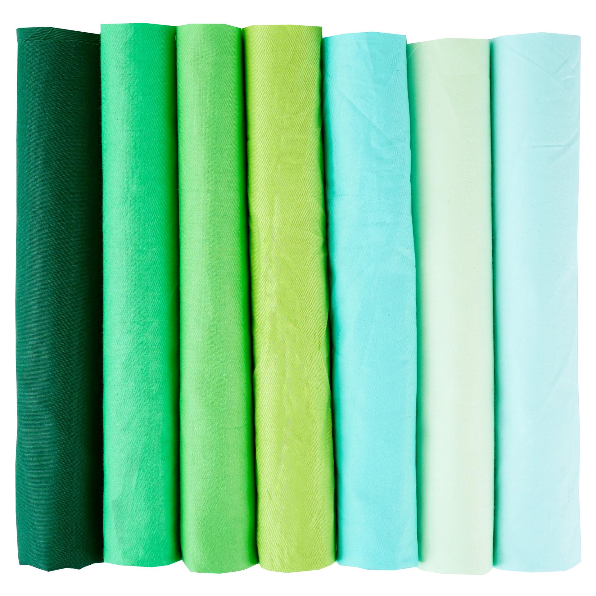 

Комплект из 7-цветной хлопковой ткани для пэчворка ручной работы - однотонные и узорчатые узоры из саржи