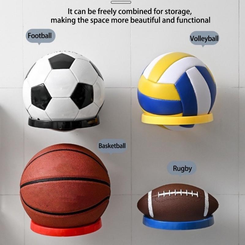 Organizzatori Multifunzione da Parete per Display di Pallacanestro Calcio Materiali Plastici Adatti a Vari Arredi Occasioni