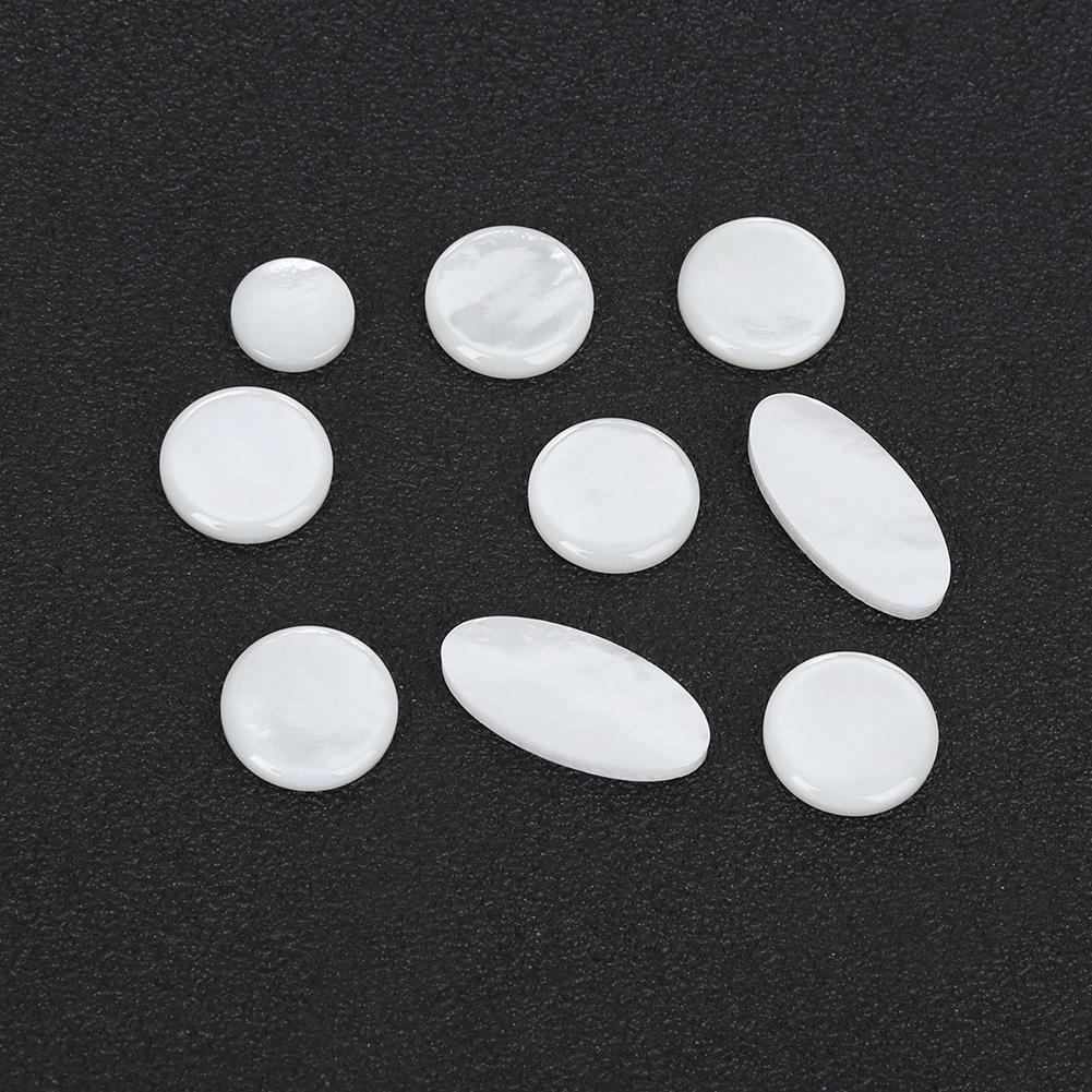 9Pcs Saxophone Button Set White Colour Sax Key Button Musical Instrument Accessories