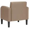 Armchair with Armrests Cappuccino Brown 54 Cm Faux Leather