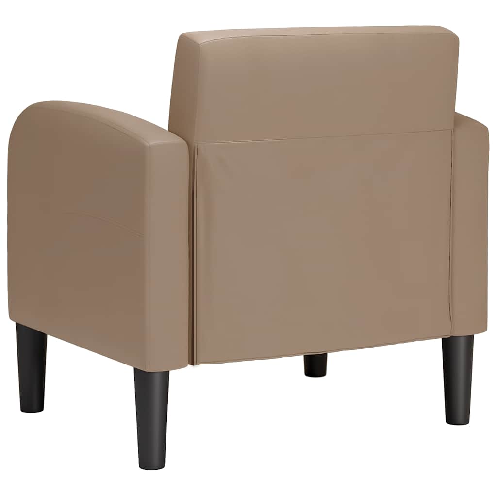 Armchair with Armrests Cappuccino Brown 54 Cm Faux Leather
