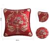 48x48cm Jacquard Pillow Cover Vintage Embroidered Decorative Cushion Covers Floral Home Decor Throw Pillow Case Sofa