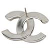CHANEL B25C Silver CC Logos Earrings earring SilverUsed