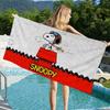 Asciugamano da Bagno Cane Carino S-Snoopy Microfibra Morbido Assorbente Traspirante Per Bambina Bambini Asciugamano da Spiaggia Decorativo Cartoon