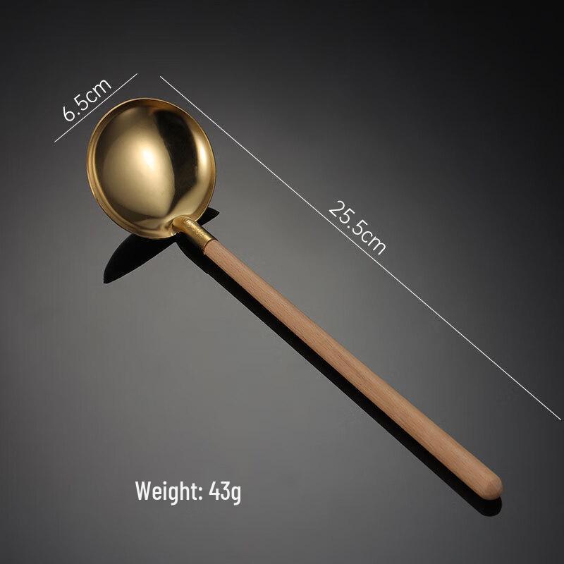 

Qianxing 304 Stainless Steel Japanese Wood Handle Ladle Set