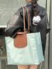 Women's Large Nylon Tote Bag: Commuter, Shopper, Laptop Carrier