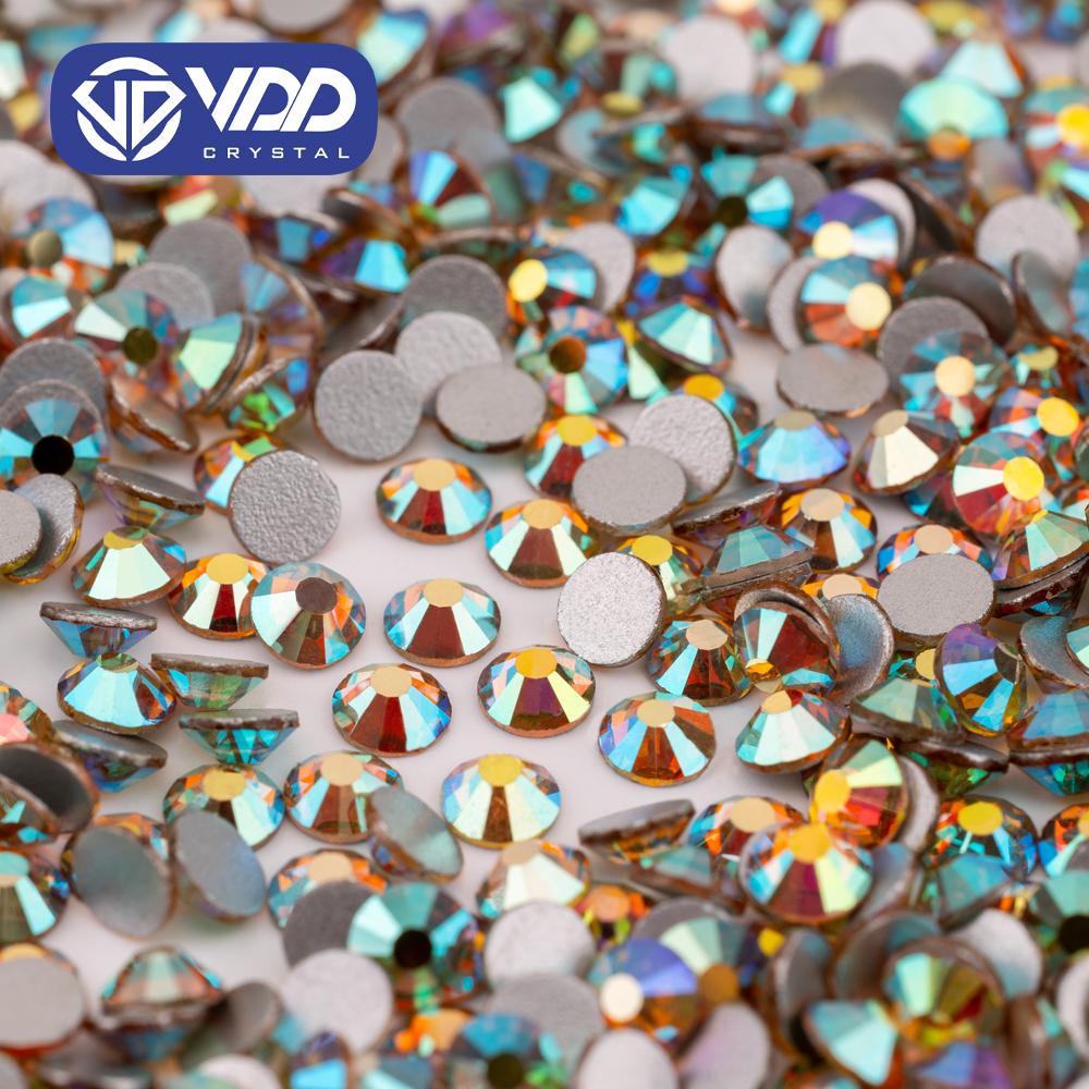 VDD Neue Farben SS4-SS30 Hochwertige Glas Kristall Strasssteine Glitzer Strass Flachrückseite Steine für Nagelkunst DIY Handwerk Dekoration