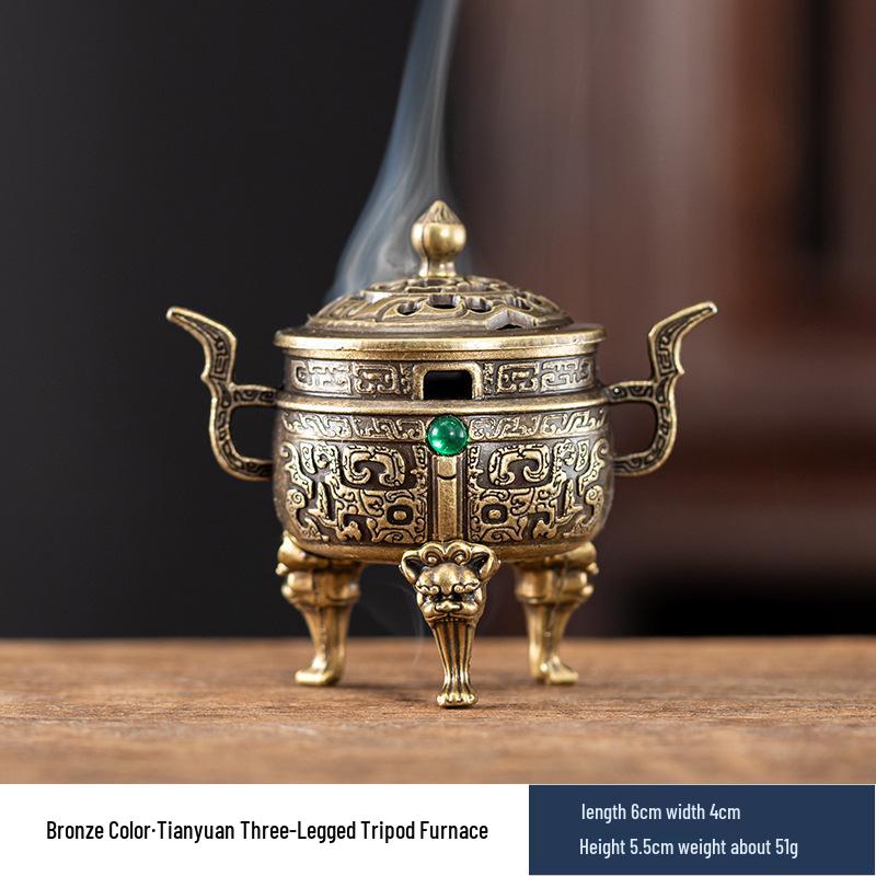 Auspicious Clouds Sandalwood & Agarwood Coil Incense for Indoor Aromatherapy - Long-lasting Deodorizing Incense Burner Censer