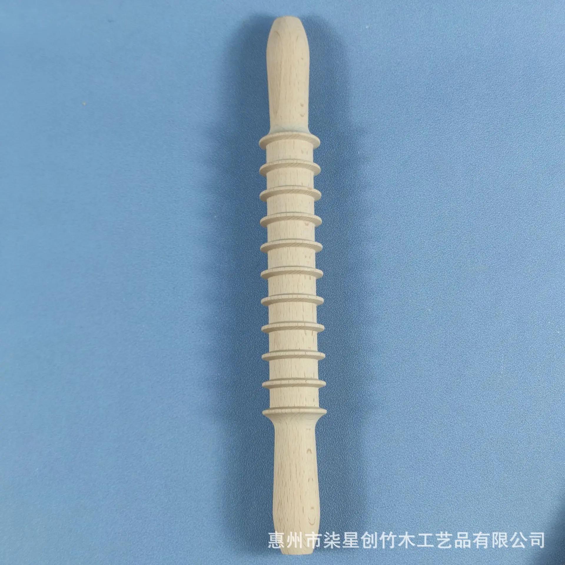 

Деревянная скалка для хлеба, теста, теста, ролика для раскатки, скалка 2-в-1, винтовая резьба, кухонные принадлежности для выпечки и приготовления пищи 33cm