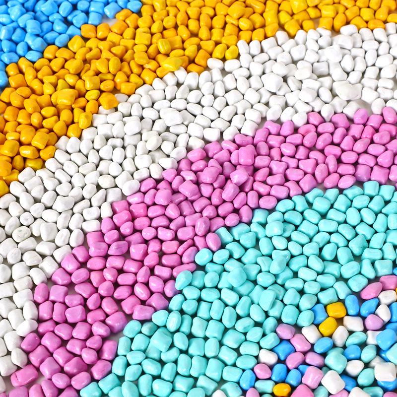 Washable Children's Play Sand with Large Porcelain and Cassia Seed Grains - Five-Color Ceramic Playground Sand