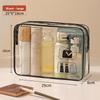Modern Minimalist Pvc Travel Toiletry Bag With Large Capacity For Cosmetic And Bathroom Storage
