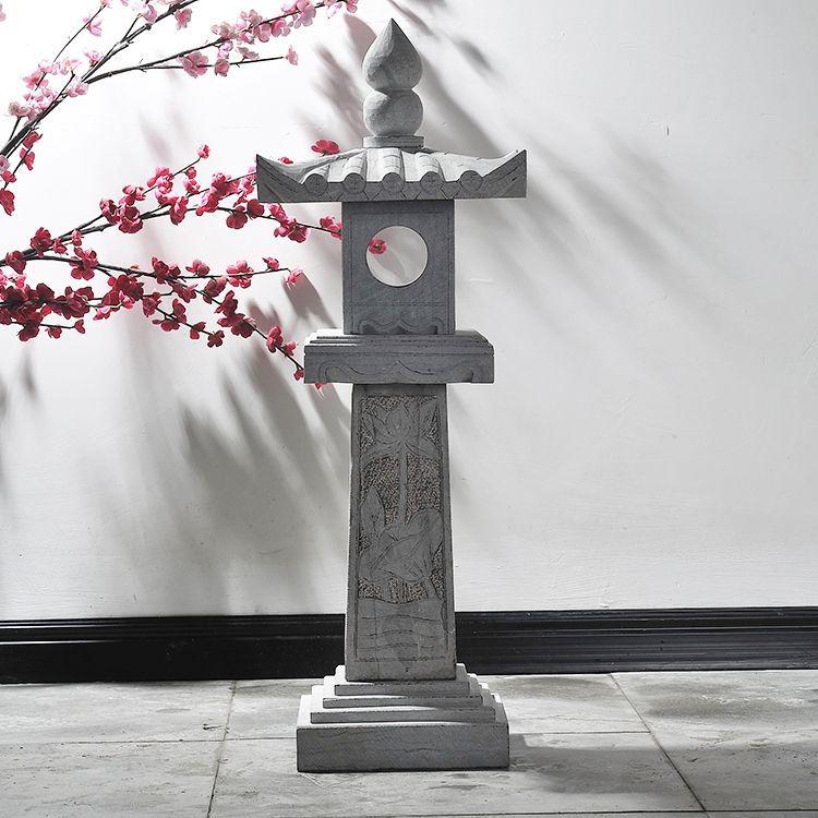Bluestone Stone Lantern: Zen Landscape Decoration for Gardens and Courtyards