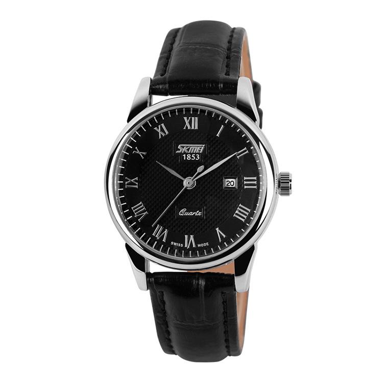 Shikemei Men's Casual Business Watch - Handsome, Elegant, Trendy, Waterproof with Single Calendar; Ideal for Men and Couples.