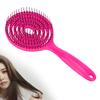 Haarentwirrbürste Salon Rundkopf Glättungsentwirrbürste Kamm für Lockiges Haar Rosarot