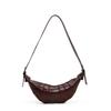Retro Horn Bag Women's New Autumn and Winter Tide Fashion Saddle Bag Versatile Single Shoulder Messenger Bag Dumpling Bag