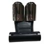 Black Glossy Stainless Steel Tailpipe for Porsche 718 Boxster