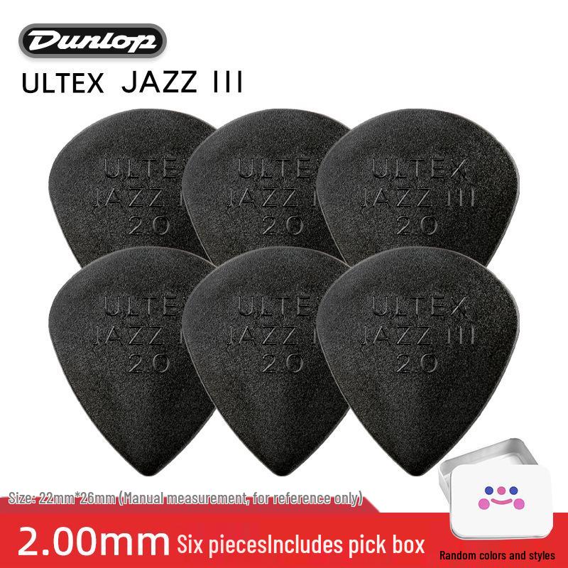 Dunlop Jazz3 Electric Guitar Pick - Genuine Small Turtle Jazz 3-Speed Bass Pick