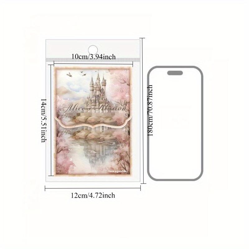 1PC Alice's Fantasy Series Dreamy Background Notebook DIY Material Base Card Paper Beautiful Day Notebook Material Pack