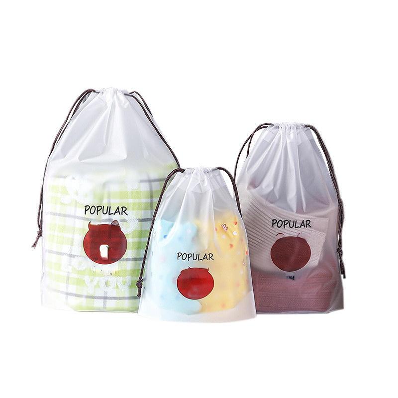 3-teilige süße transparente wasserdichte Reise-Kosmetiktasche für Damen Make-up-Etui Bade-Make-up Toilettenartikel-Wasch-Beauty-Kit Aufbewahrungstasche