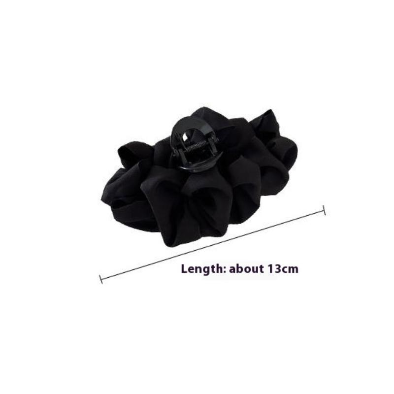 Retro Pleats Hair Clip For Women Solid Color Hairpins Ponytail Holder Claw Headwear  Hair Accessories