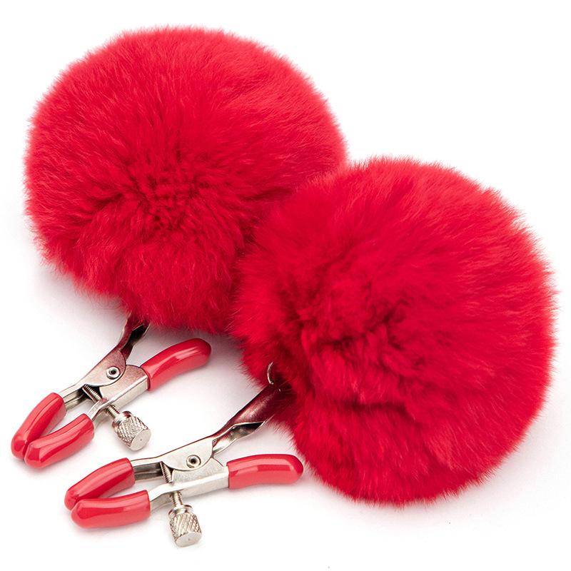 Metal Nipple Clamps with Chain Clips Flirting Teasing Sex Flirt Bondage Slave Bdsm Nipples Stimulation Fetish for Men Women Gay