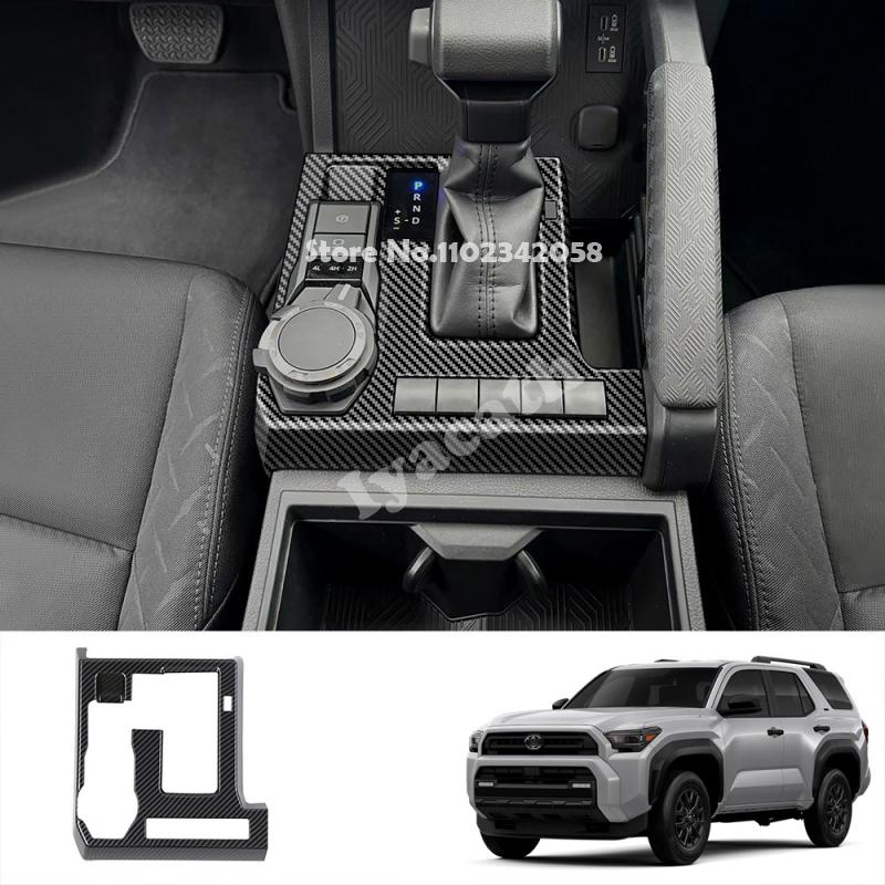 LHD For TOYOTA TACOMA 2024 2025 4Runner 4 Runner 2025 2026 ABS Central control Gear Shift Box Panel Cover Interior Accessories