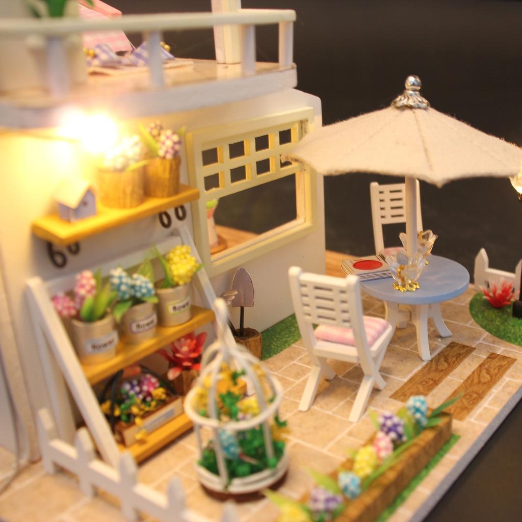 Pink Loft  DIY Miniature House Kit,  Creative Birthday Christmas Gift Assembly Model Black Friday