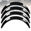 4 Pieces 850mm 33.5 Inch Flexible Car Front and Rr Flares Extra Wide Car Body Wheel Arches   Fitment ABS Black