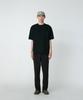 Snow Peak Knit Pullover Short Sleeve for Men and Size L Co/Pe KN-25SU002 T-Shirt Women, Black,
