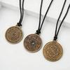 Nordisch Retro Runen Oude Munt Hanger Mannen Ketting Amulet Sieraden Accessoires