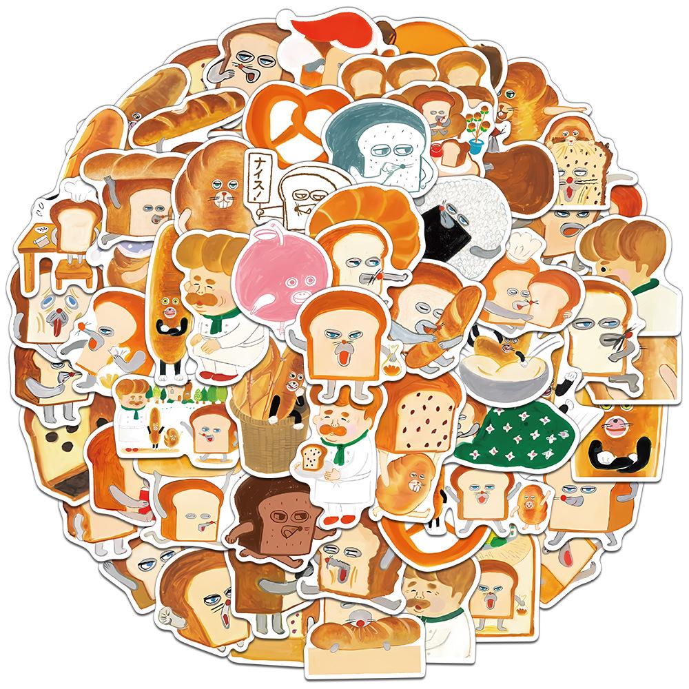

Creative Bread Thief Stickers Set - 60 Sheets for DIY Journals, Phone Cases, Notebooks No