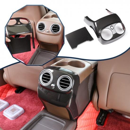 For Benz E-Class W213 2017- Carbon Fiber Rear AC Air Outlet Vent Trim Cover