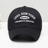 Korean Retro Baseball Hat Women'S Autumn Winter Versatile Ins Street Letter Embroidered Caps Summer Couple Men