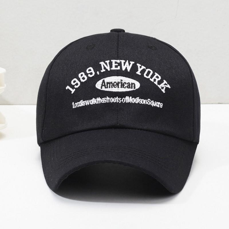 Korean Retro Baseball Hat Women'S Autumn Winter Versatile Ins Street Letter Embroidered Caps Summer Couple Men