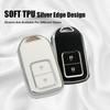 HIBEYO 2 Button Key Fob Cover for Honda CR-V HR-V Odyssey Vezel Crosstour Spirior Jade Crider Civic CRV Avancier URV Acura CDX ILX Accessories with