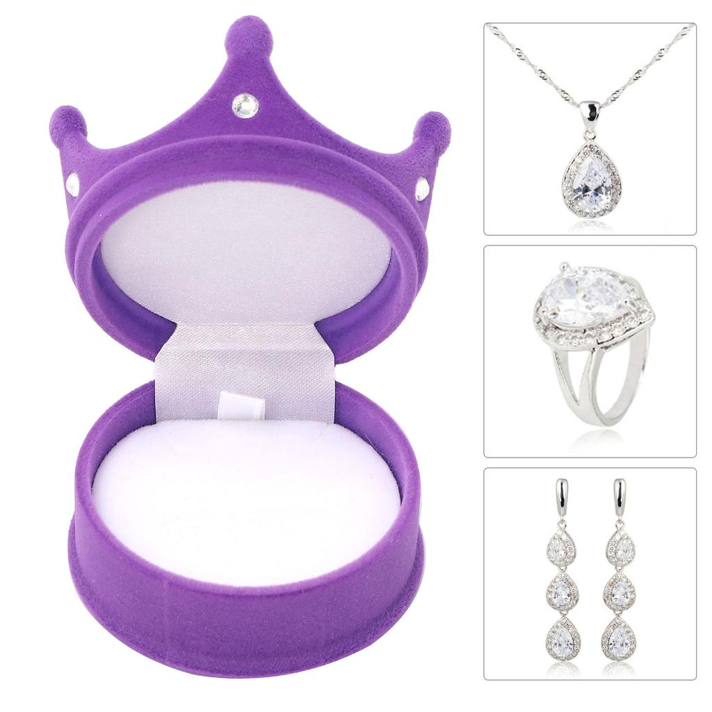 Crown Jewelry Box Personalized Simple Retro Design Ear S Necklace Jewelry Packaging Box