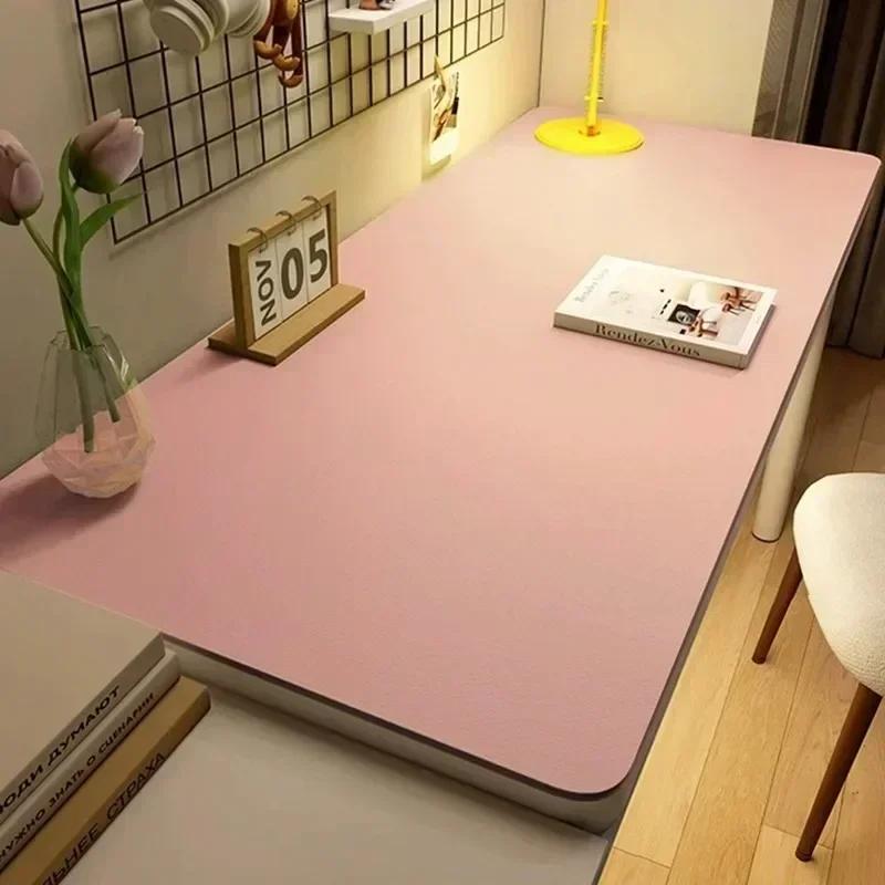 Leder Tischdecke für Zuhause Leicht zu reinigender Tischschoner Wasserdichter Untersetzer Große Schreibtischunterlage Rutschfest Gamer Tastatur Mauspad