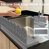 Sink Edge Protector For Kitchen Sink Silicone Sink Splash Guard For Kitchen Adjustment Sink Edge Protector